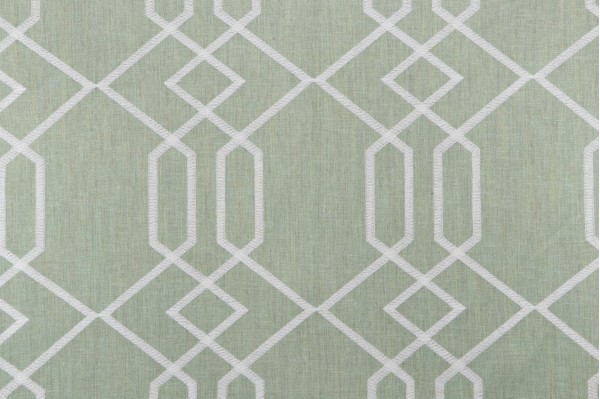 Click for Valiant Fabrics Ankara Embroidered Drapery Fabric in Pistachio  Valiant Fabrics Ankara Embroidered Drapery Fabric in Pistachio