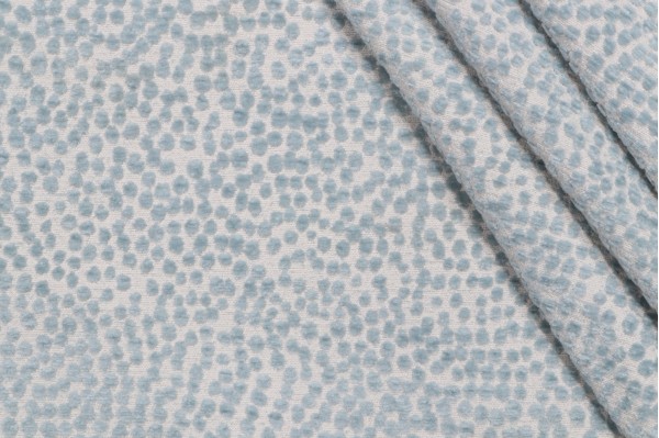 PK Lifestyles Spotty Dotty Woven Chenille Upholstery Fabric in Mist 