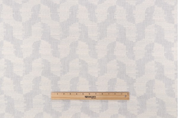 Lino Textiles Luna Sheer Embroidered Drapery Fabric in Ivory 
