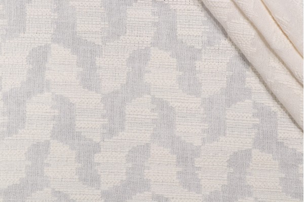 Lino Textiles Luna Sheer Embroidered Drapery Fabric in Ivory 