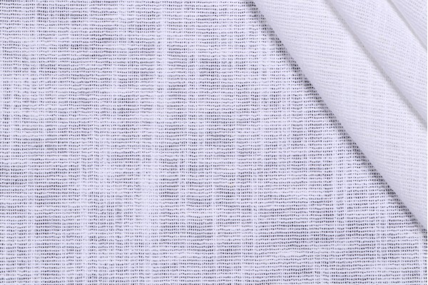 Sample of Lino Textiles Palm Beach Sheer Drapery Fabric in White 