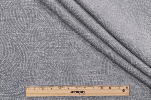 PK Lifestyles On The Surface Woven Chenille Upholstery Fabric in Steel