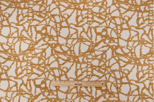 Surge Woven Solution Dyed Acrylic Chenille Outdoor Fabric in Mustard
