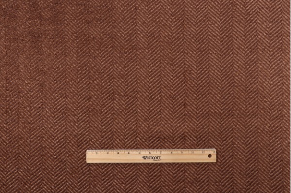 Scalamandre Sport Woven Chenille Upholstery Fabric in Umber