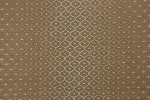 Scalamandre Damask Decorator Fabric in Blue/Gold