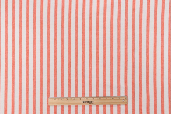 Click for 8.5 Yards Scalamandre Stripe Woven Decorator Fabric in Orange Scalamandre Stripe Woven Decorator Fabric in Orange