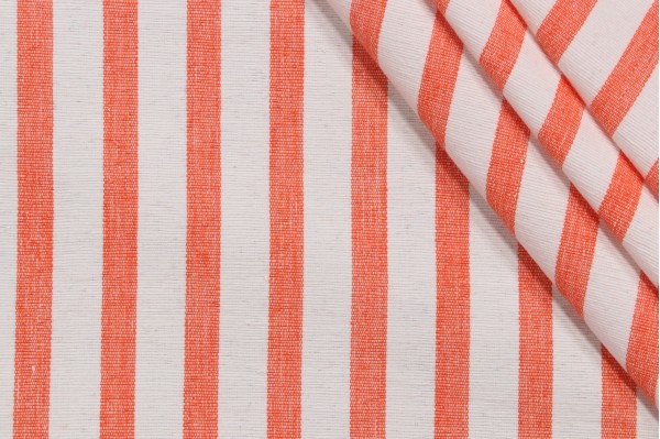 Click for 8.5 Yards Scalamandre Stripe Woven Decorator Fabric in Orange Scalamandre Stripe Woven Decorator Fabric in Orange