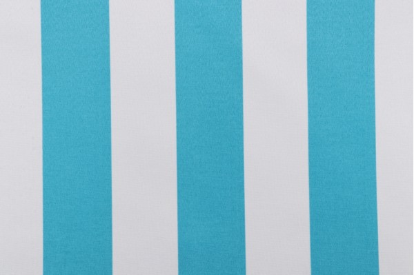 Richloom Cabana Stripe Printed Polyester Outdoor Fabric in Turquoise