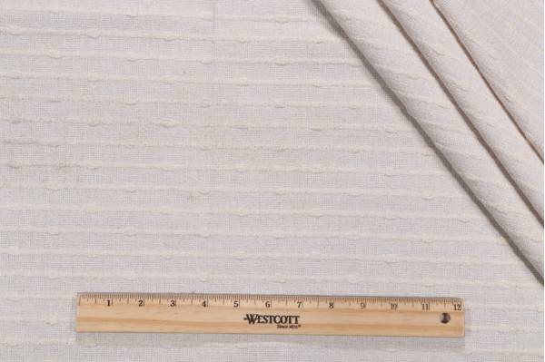 Mill Creek Untuck Latex-Backed Woven Upholstery Fabric in Ivory