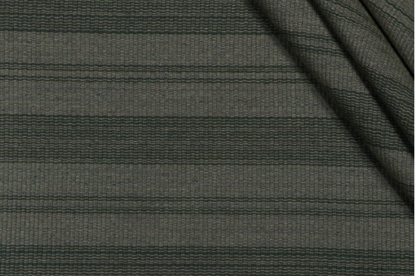 Stripe Woven Solution Dyed Acrylic Outdoor Fabric in Forest 