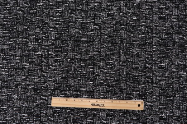 Thibaut Crestino W8523 Woven Solution Dyed Acrylic Chenille Outdoor Fabric in Onyx 