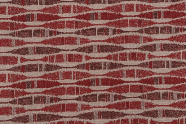 Sample of Oliver Tapestry Upholstery Fabric in Red/Brown 