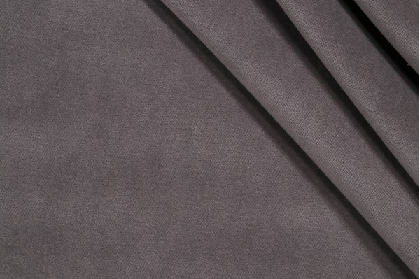 Morton Velvet Upholstery Fabric in Smoke 