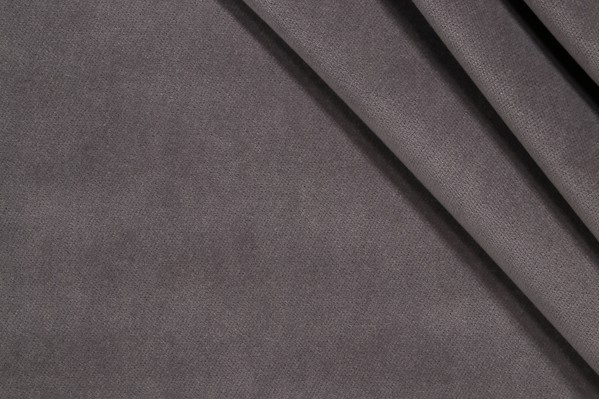 Morton Velvet Upholstery Fabric in Smoke 