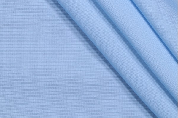 Sample of Springs Creative Solid Printed Polyester Drapery Fabric in Blue 