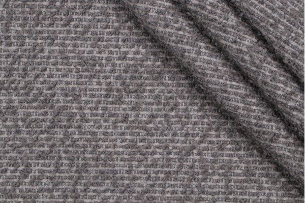 Crypton Teddy High Performance Woven Upholstery Fabric in Pewter