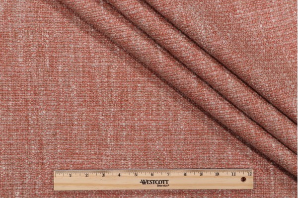 Caballero Woven Upholstery Fabric in Coral