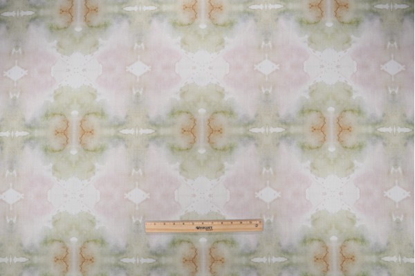 Hamilton Fiona Printed Cotton Drapery Fabric in Celery