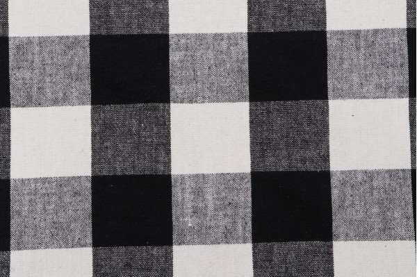 Ellen Degeneres Claiborne Check Woven Decorator Fabric in Domino