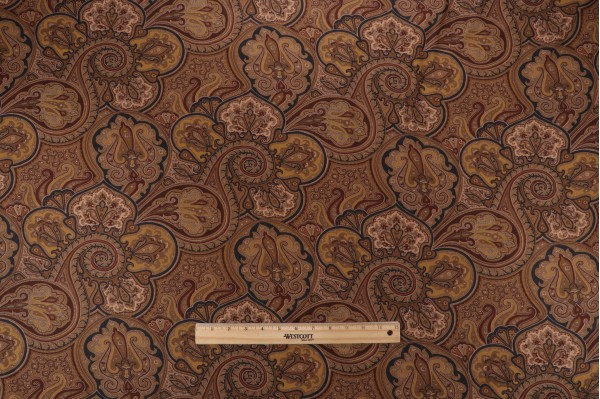 Waverly Paddock Shawl Printed Cotton Drapery Fabric in Black