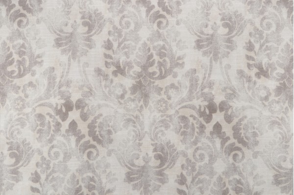 Waverly Vintage Essence Printed Cotton Drapery Fabric in Sterling