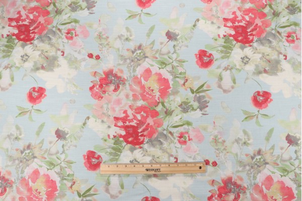 Click for 1 Yards PK Lifestyles Artist's View Printed Cotton Drapery Fabric in Mist PK Lifestyles Artist's View Printed Cotton Drapery Fabric in Mist