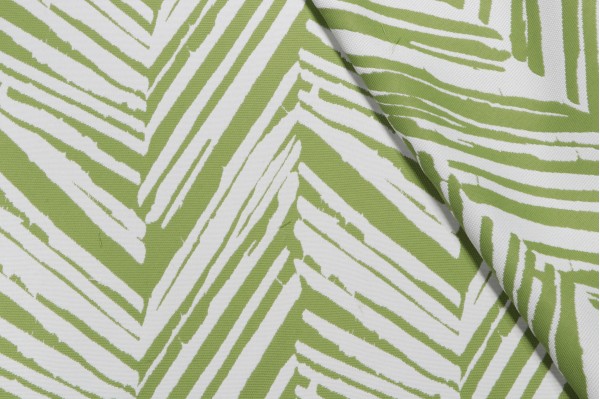 Terrasol-Hatteras Reversible Polyester Outdoor Fabric in Kiwi
