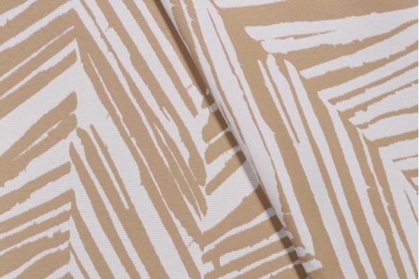 Terrasol-Hatteras Reversible Polyester Outdoor Fabric in Sand