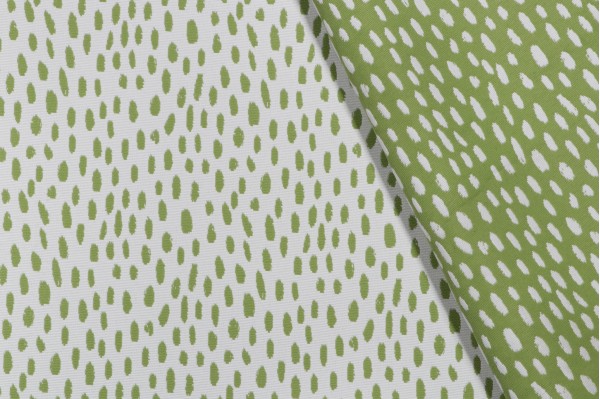 Terrasol-Pebbles Reversible Polyester Outdoor Fabric in Kiwi