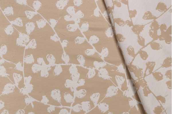 Terrasol-Salix Reversible Polyester Outdoor Fabric in Natural