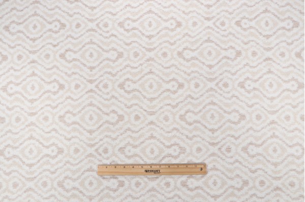 Odette Woven Chenille Upholstery Fabric in Ivory