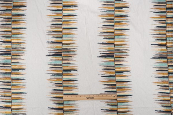 P Kaufmann Fun Fair Embroidered Drapery Fabric in Agate