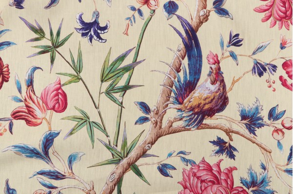 Click for 1 Yards P Kaufmann Belle Vie Printed Linen Drapery Fabric in Maize P Kaufmann Belle Vie Printed Linen Drapery Fabric in Maize