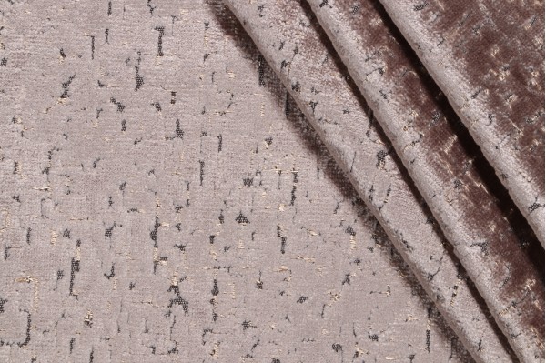 Torres Velvet Upholstery Fabric in Putty