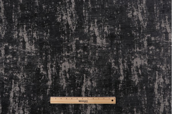 Gilmore Woven Chenille Upholstery Fabric in Carbon