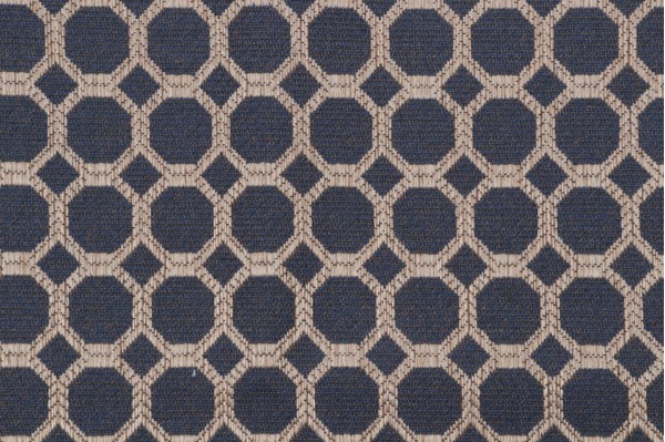 Lookout Woven Upholstery Fabric in Navy