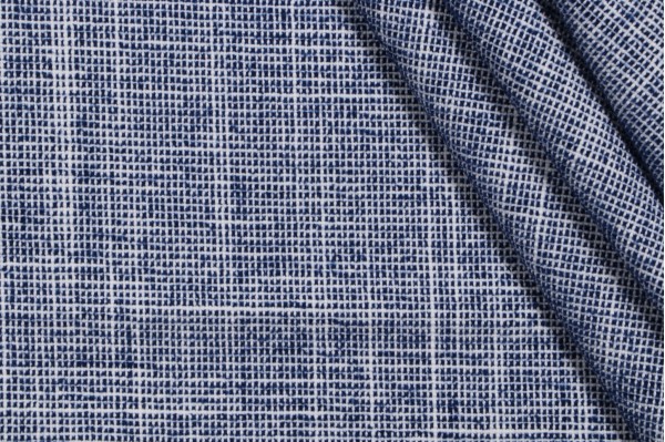 Kravet Catalonia Woven Solution Dyed Acrylic Chenille Outdoor Fabric in Marine CLOSEOUT