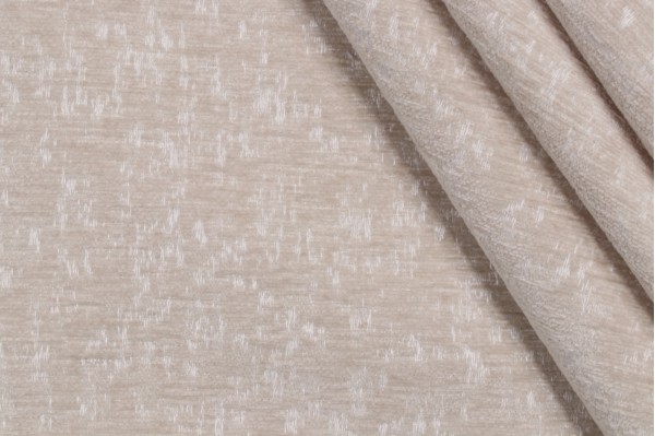 Crypton High Performance Woven Chenille Upholstery Fabric in Bisque