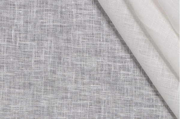 Aura Sheer Drapery Fabric in Cloud