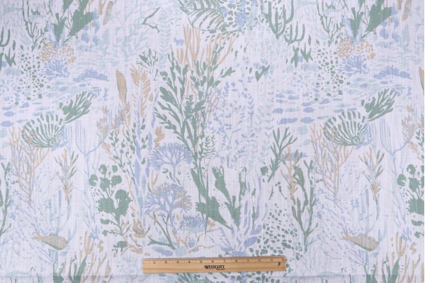 Premier Prints Seascape - Slub Canvas Printed Cotton Drapery Fabric in Kelby 