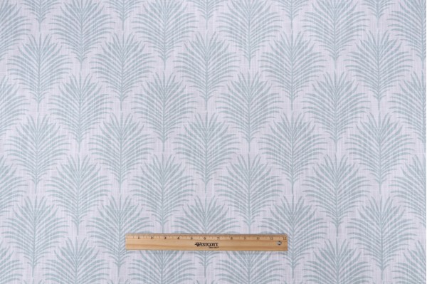 Premier Prints Palmetto - Slub Canvas Printed Cotton Drapery Fabric in Silver Springs 