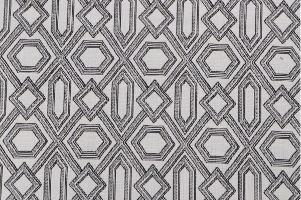 Perennials Diamonds Are Forever Woven Solution Dyed Acrylic Outdoor Fabric in Noir 