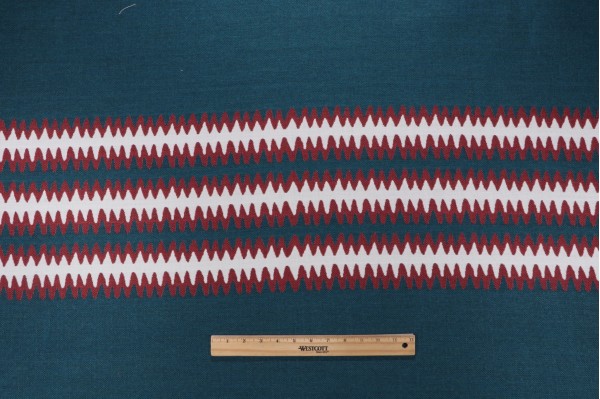 Sunbrella Squiggle Woven Solution Dyed Acrylic Outdoor Fabric in Cajun