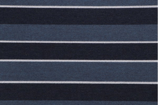 Stripe Woven Solution Dyed Acrylic Outdoor Fabric in Navy