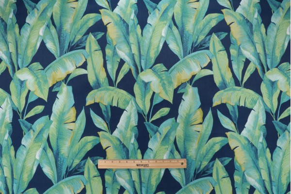 Richloom Mekko Printed Polyester Outdoor Fabric in Lagoon