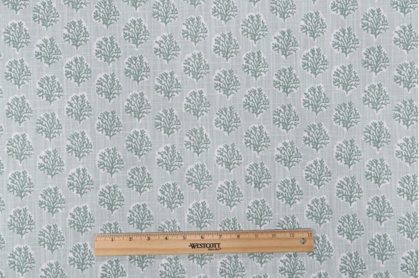 Click for 1 Yards Premier Prints Sea Fan - Slub Canvas Printed Cotton Drapery Fabric in Pistachio Premier Prints Sea Fan - Slub Canvas Printed Cotton Drapery Fabric in Pistachio