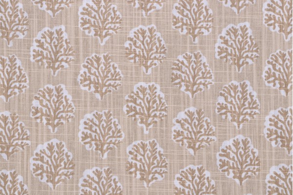 Premier Prints Sea Fan - Slub Canvas Printed Cotton Drapery Fabric in Shoreline
