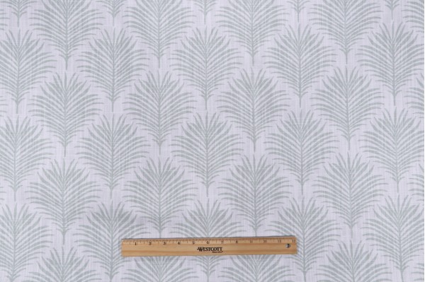 Premier Prints Palmetto - Slub Canvas Printed Cotton Drapery Fabric in Pistachio