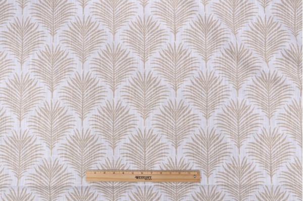 Premier Prints Palmetto - Slub Canvas Printed Cotton Drapery Fabric in Shoreline