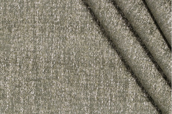 Tonal Chenille Upholstery Fabric in Moss